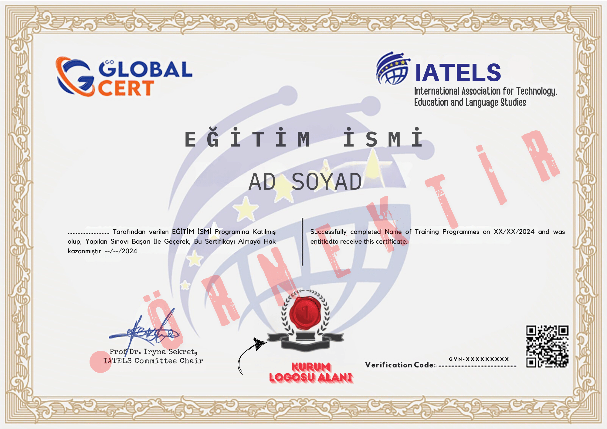 IATELS Onaylı Sertifika